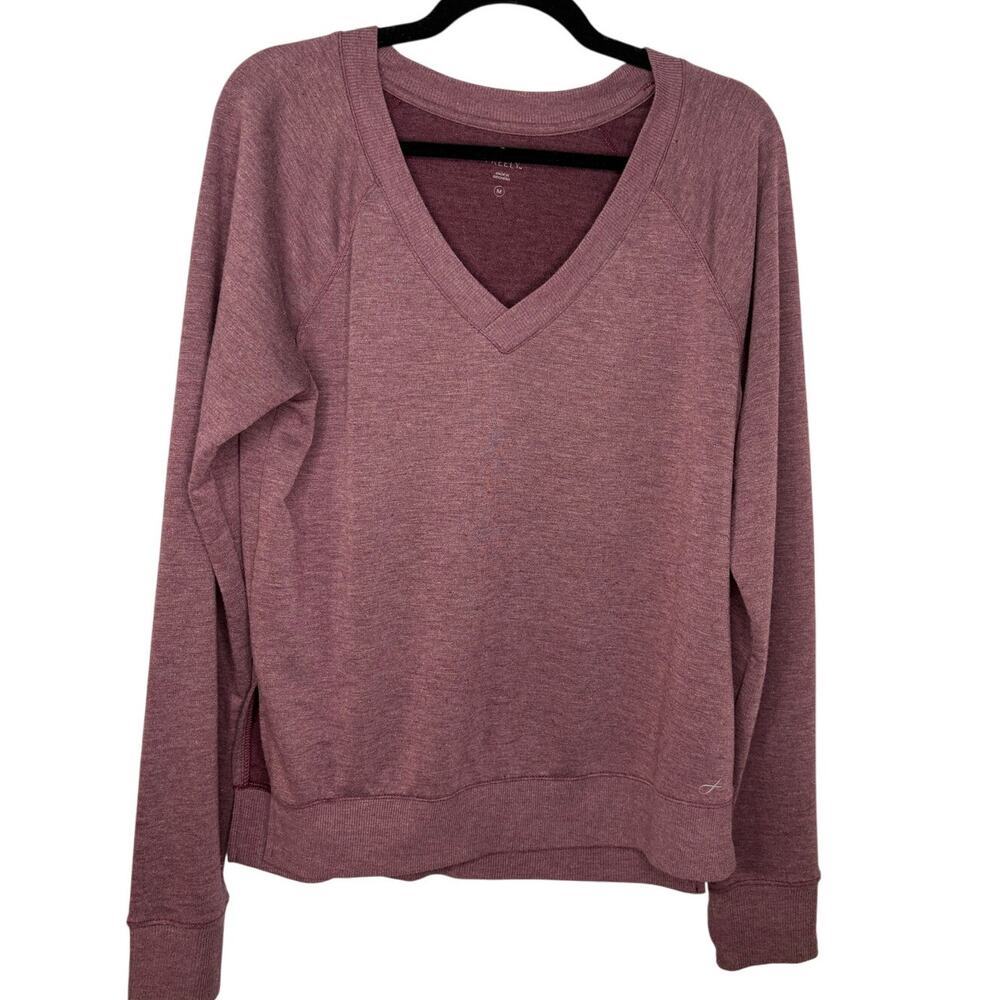 Freely V-Neck Lightweight Sweater Sweatshirt Women's Size Medium Purple Pullover